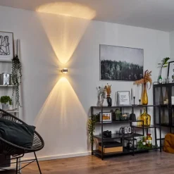 hofstein Applique Sapri Argenté, 1 lumière