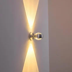 hofstein Applique Sapri Argenté, 1 lumière