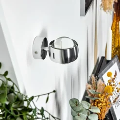 hofstein Applique Sapri Argenté, 1 lumière