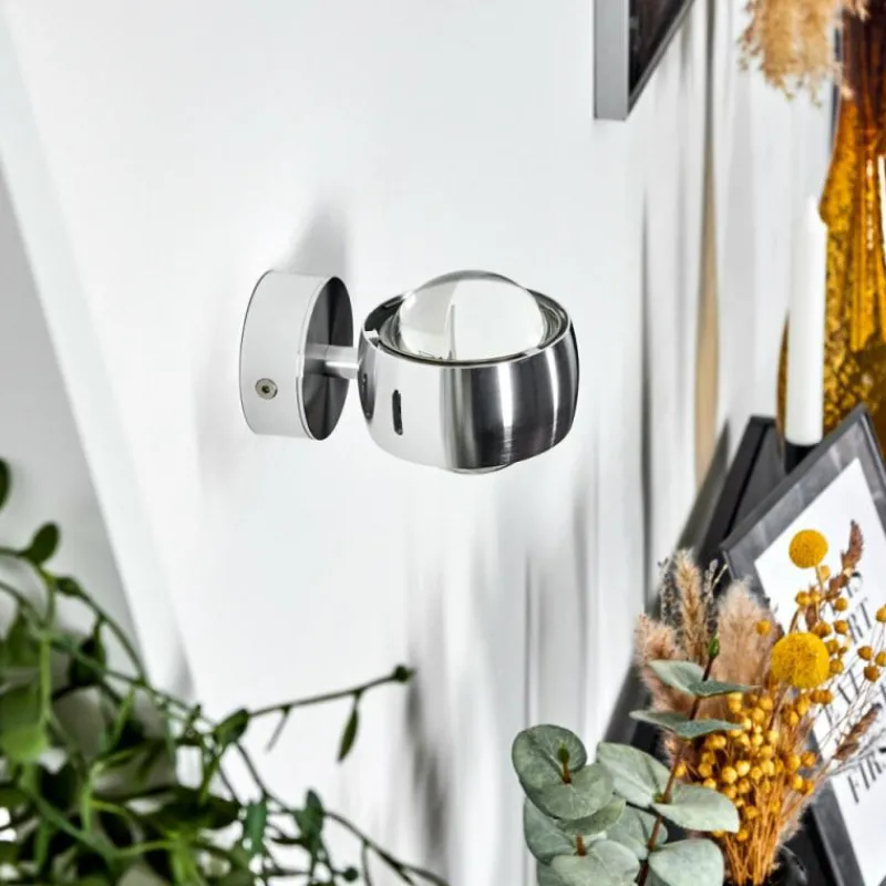 hofstein Applique Sapri Argenté, 1 lumière