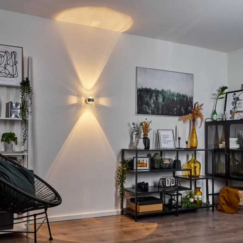 hofstein Applique Sapri Argenté, 1 lumière