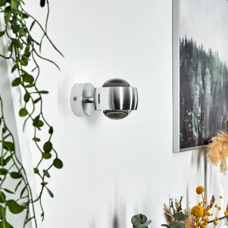 hofstein Applique Sapri Argenté, 1 lumière