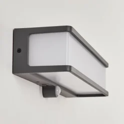 hofstein applique solaire Burseryd LED Anthracite, 1 lumière, Détecteur de mouvement