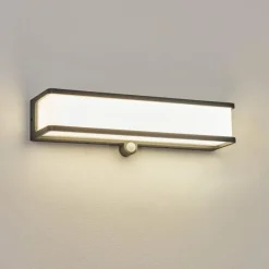 hofstein applique solaire Burseryd LED Anthracite, 1 lumière, Détecteur de mouvement