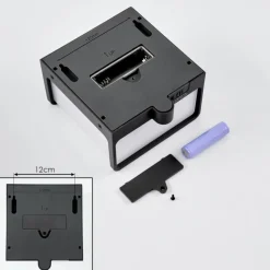 hofstein applique solaire Burseryd LED Noir, 1 lumière, Détecteur de mouvement