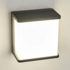 hofstein applique solaire Burseryd LED Noir, 1 lumière, Détecteur de mouvement