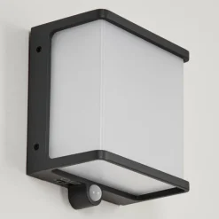 hofstein applique solaire Burseryd LED Noir, 1 lumière, Détecteur de mouvement