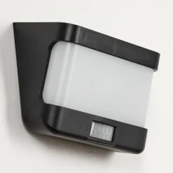 hofstein applique solaire Colchagua LED Noir, Blanc, 1 lumière, Détecteur de mouvement