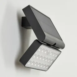 hofstein applique solaire Estampes LED Anthracite, 1 lumière, Détecteur de mouvement