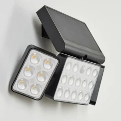 hofstein applique solaire Estampes LED Anthracite, 1 lumière, Détecteur de mouvement