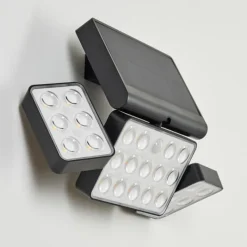 hofstein applique solaire Estampes LED Anthracite, 1 lumière, Détecteur de mouvement