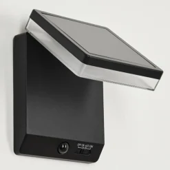 hofstein applique solaire Lonquimai LED Noir, 1 lumière, Détecteur de mouvement