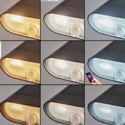 hofstein applique solaire Usmagama LED Noir, 1 lumière, Détecteur de mouvement