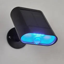 hofstein applique solaire Usmagama LED Noir, 1 lumière, Détecteur de mouvement
