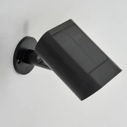 hofstein applique solaire Usmagama LED Noir, 1 lumière, Détecteur de mouvement