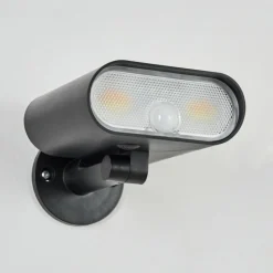 hofstein applique solaire Usmagama LED Noir, 1 lumière, Détecteur de mouvement