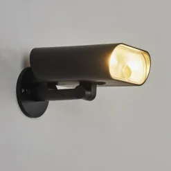 hofstein applique solaire Usmagama LED Noir, 1 lumière, Détecteur de mouvement