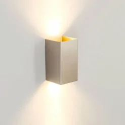 hofstein Applique Tabera Acier brossé, 2 lumières