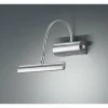 Luminaires Rustiques-Luminaires Trio Applique Trio CURTIS LED Nickel mat, 1 lumière