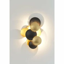 Lampes Dorées-Luminaires Holländer Appliques Holländer BOLLADARIA PICCOLO LED Brun, Or, Noir, 3 lumières