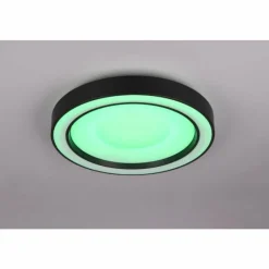 Luminaires Reality Arco Plafonnier LED Noir, 1 lumière, Télécommandes, Changeur de couleurs* Éclairage Led