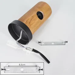 Lampes Industrielles-hofstein Argea Applique murale, Spot mural Gris, Écru, 1 lumière