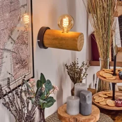 Lampes Industrielles-hofstein Argea Applique murale, Spot mural Gris, Écru, 1 lumière