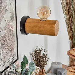 Lampes Industrielles-hofstein Argea Applique murale, Spot mural Gris, Écru, 1 lumière