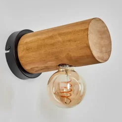 Lampes Industrielles-hofstein Argea Applique murale, Spot mural Brun, Écru, Noir, 1 lumière