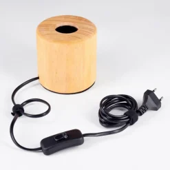 Luminaires Scandinaves-hofstein Argea Lampe de bureau, Lampe à poser Écru, Noir, 1 lumière