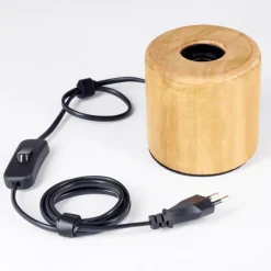 Luminaires Scandinaves-hofstein Argea Lampe de bureau, Lampe à poser Écru, Noir, 1 lumière