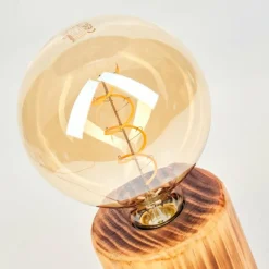 Luminaires Scandinaves-hofstein Argea Lampe de bureau, Lampe à poser Écru, Noir, 1 lumière