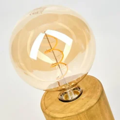 Luminaires Scandinaves-hofstein Argea Lampe de bureau, Lampe à poser Écru, Noir, 1 lumière