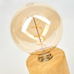 Luminaires Scandinaves-hofstein Argea Lampe de bureau, Lampe à poser Écru, Noir, 1 lumière