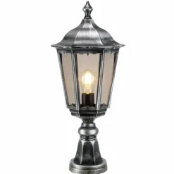 Luminaires LCD Arrach Lampadaire Noir, Argenté, 1 lumière