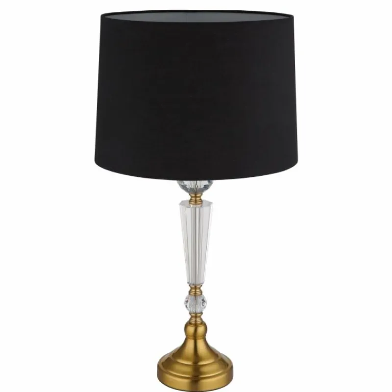 Lampes En Tissu-Luminaires Globo Lighting Arro Lampe à poser Laiton, 1 lumière