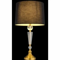 Lampes En Tissu-Luminaires Globo Lighting Arro Lampe à poser Laiton, 1 lumière