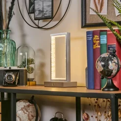 hofstein Arufe Lampe à poser LED Argenté, 1 lumière