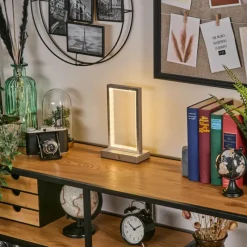 hofstein Arufe Lampe à poser LED Argenté, 1 lumière