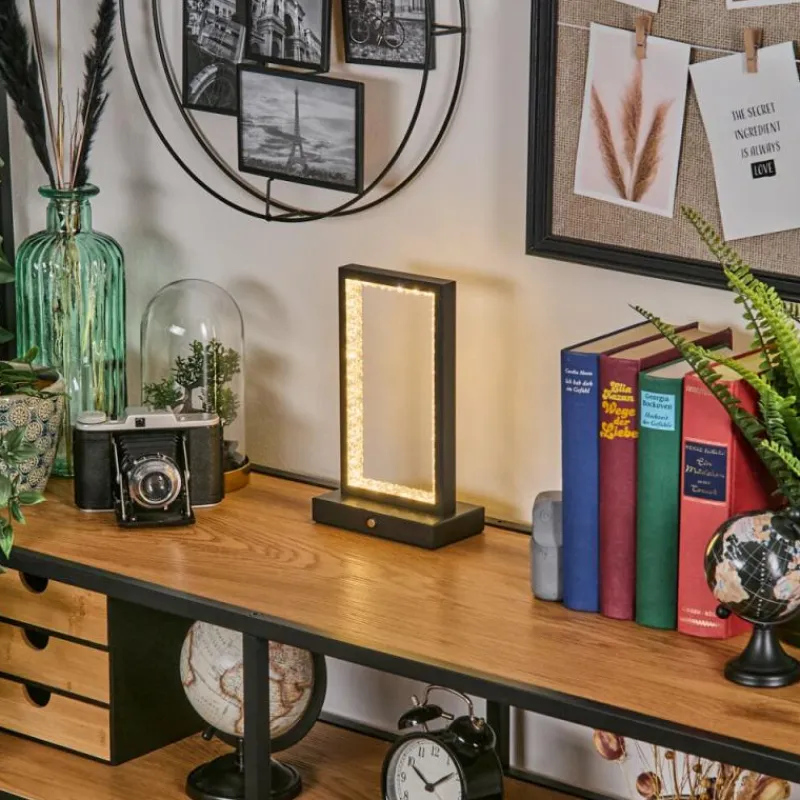 hofstein Arufe Lampe à poser LED Noir, 1 lumière