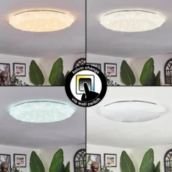 hofstein Arzel Plafonnier LED Blanc, 1 lumière