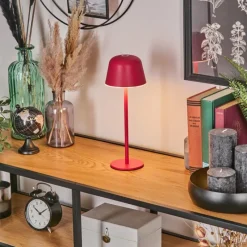 hofstein Asen Lampe de table d'extérieur, Lampe à poser LED Rose, 1 lumière