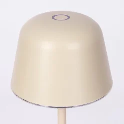 hofstein Asen Lampe de table d'extérieur, Lampe à poser LED Beige, 1 lumière