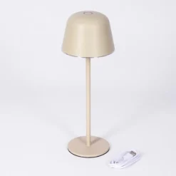 hofstein Asen Lampe de table d'extérieur, Lampe à poser LED Beige, 1 lumière