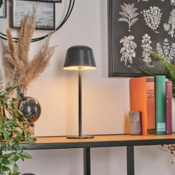 hofstein Asen Lampe de table d'extérieur, Lampe à poser LED Noir, 1 lumière