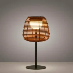 Luminaires Scandinaves-Luminaires Leuchten Direkt ASKIA Lampe à poser LED Noir, 1 lumière