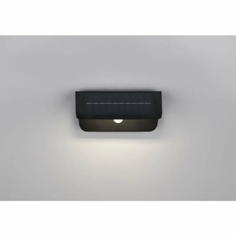 Luminaires Reality Atico Applique murale LED Noir, 1 lumière, Détecteur de mouvement