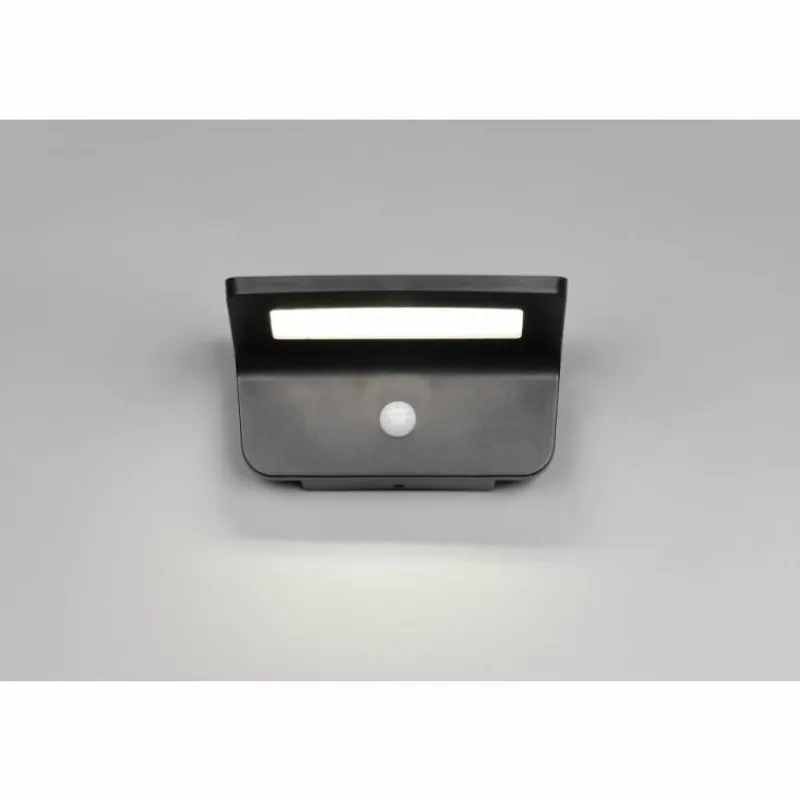Luminaires Reality Atico Applique murale LED Noir, 1 lumière, Détecteur de mouvement