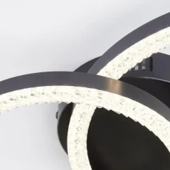 Luminaires Brilliant Aurelia Plafonnier LED Noir, 1 lumière* Éclairage Led