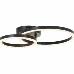 Luminaires Brilliant Aurelia Plafonnier LED Noir, 1 lumière* Éclairage Led